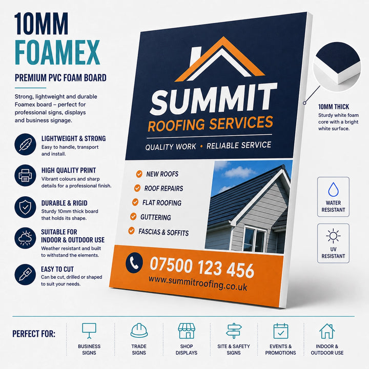 10mm Foamex