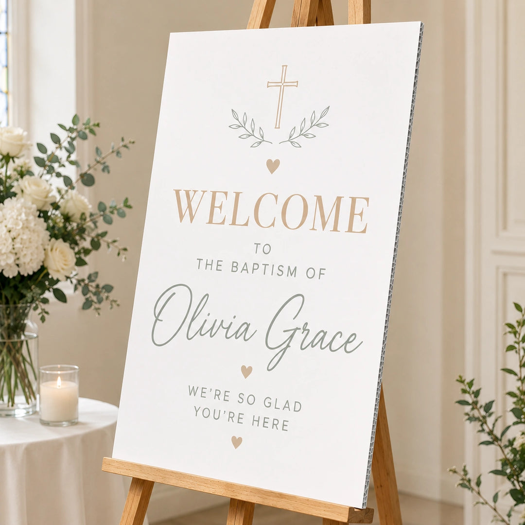 Baptism Welcome Signs
