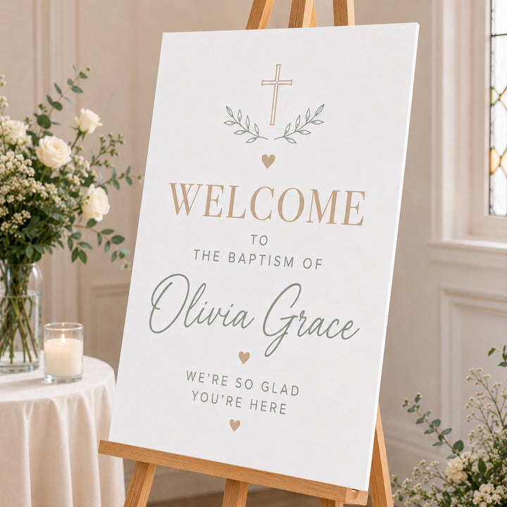 Baptism Welcome Signs