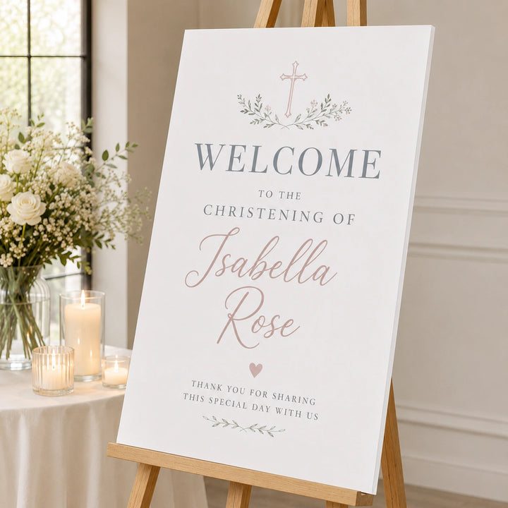 Christening Welcome Signs