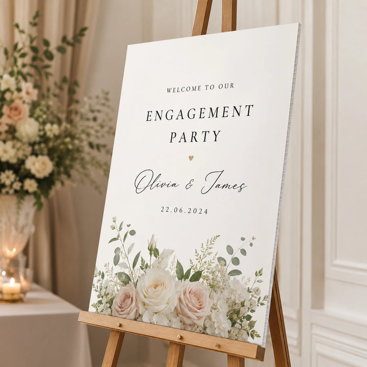Engagement Party Welcome Signs