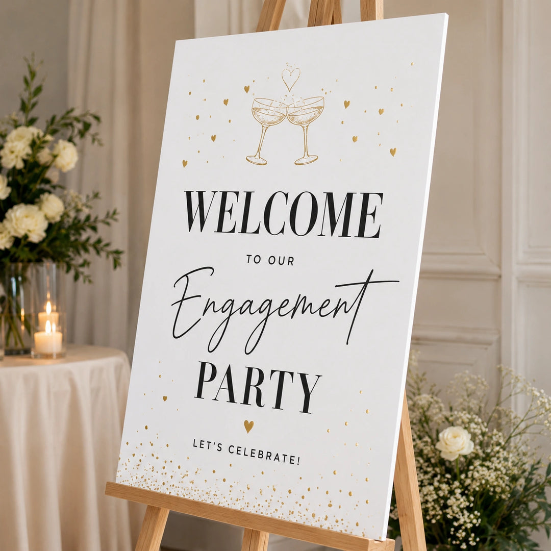 Engagement Party Welcome Signs