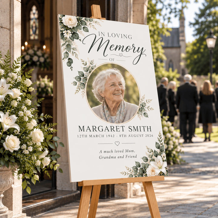 Funeral Welcome Signs