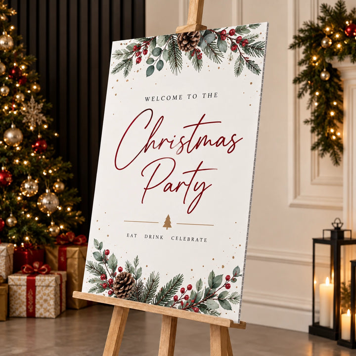 Christmas Party Welcome Signs