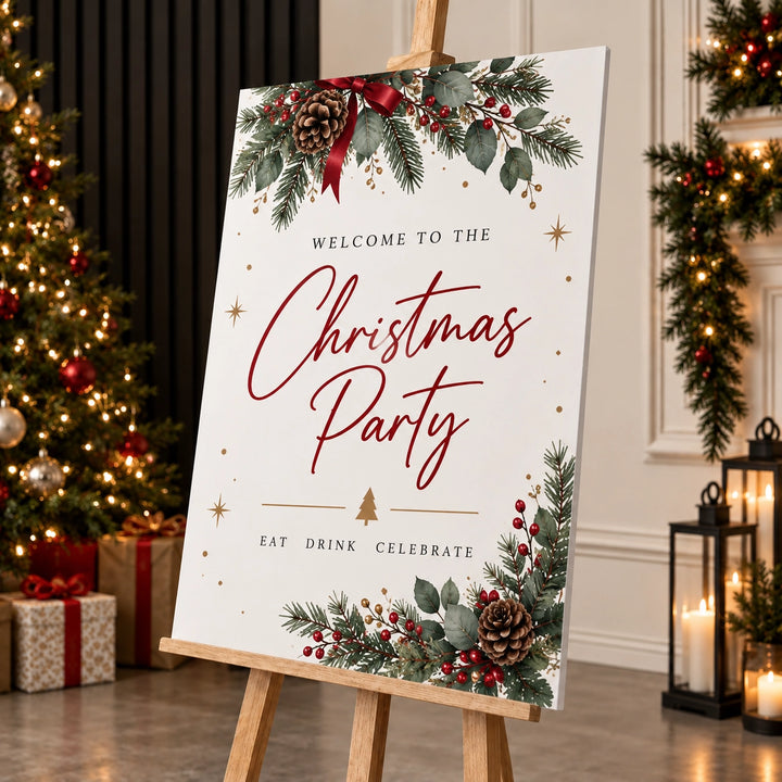 Christmas Party Welcome Signs