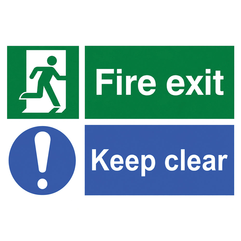 Fire Exit Keep Clear Sign