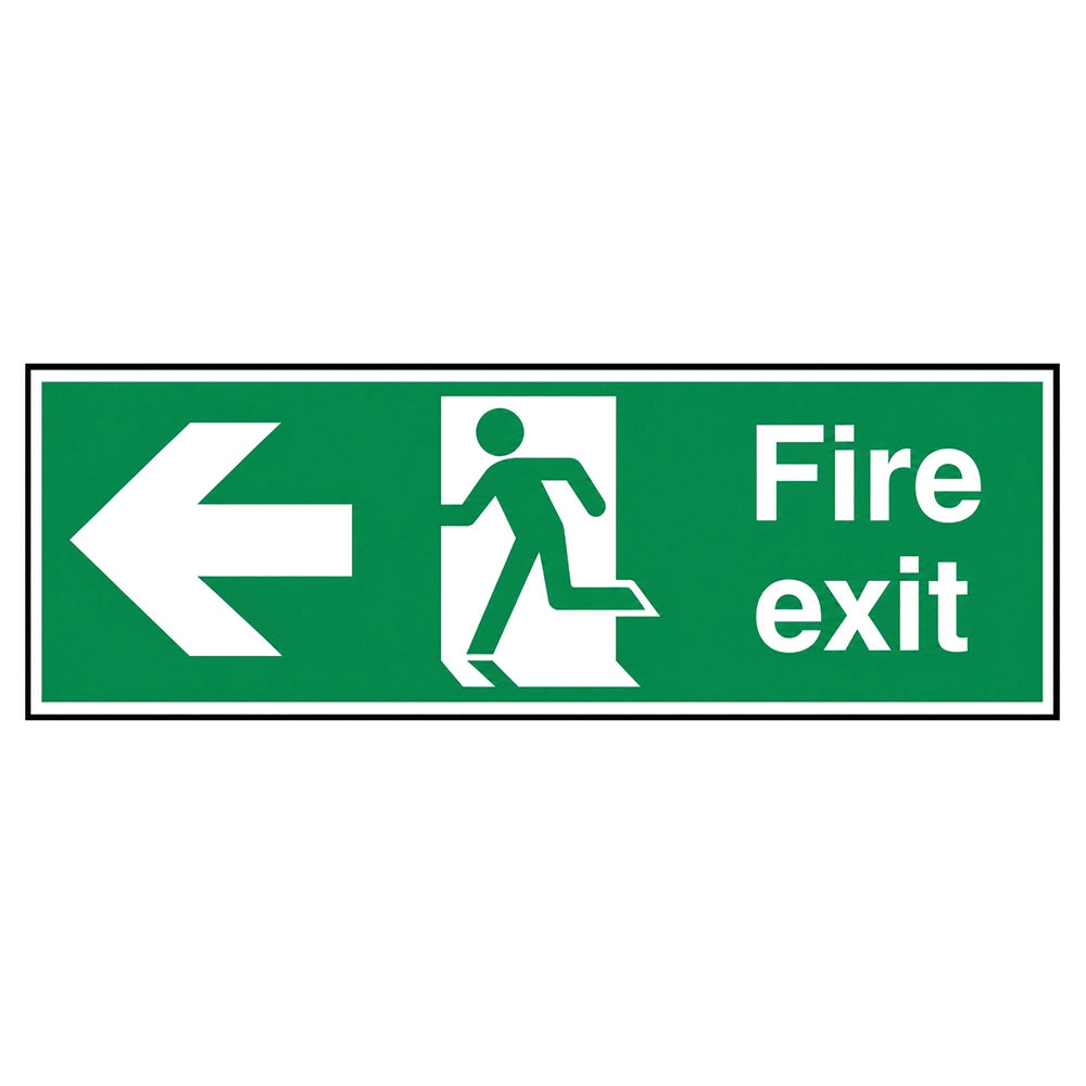 Fire Exit Arrow Left Sign