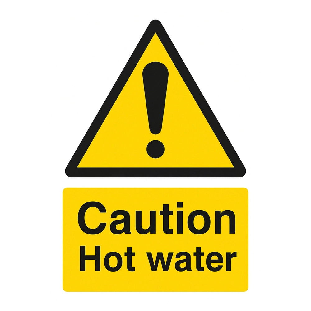 Caution Hot Water