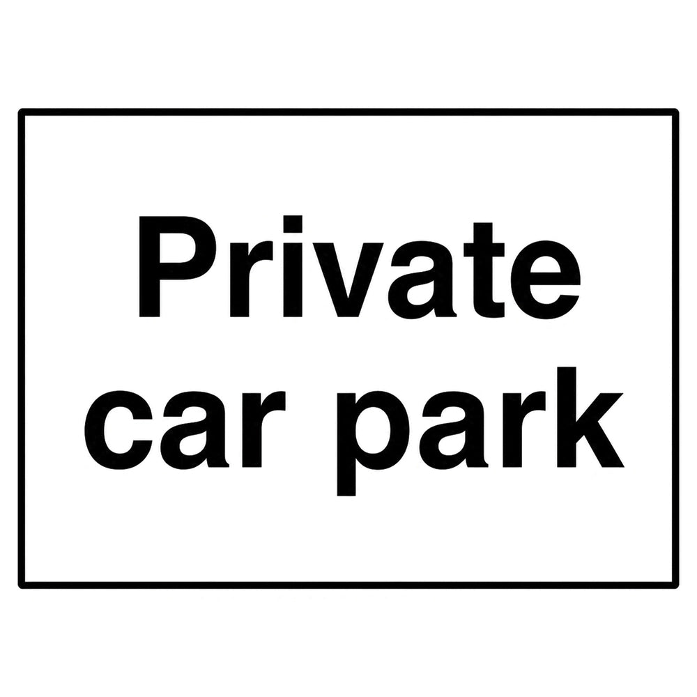 Private Car Park Sign