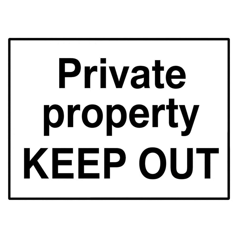 Private Property Keep Out Sign